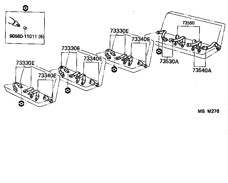 73219-95J00 STOPPER, TONGUE PLATE product image
