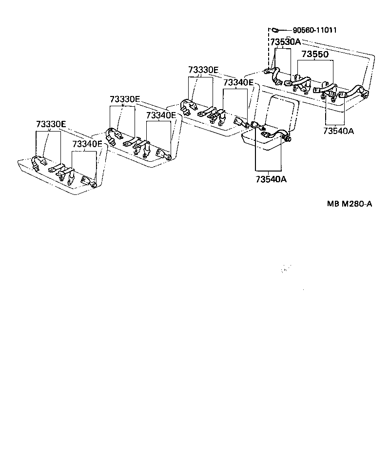 73230-95J10 BELT ASSY, FRONT SEAT INNER, RH product image
