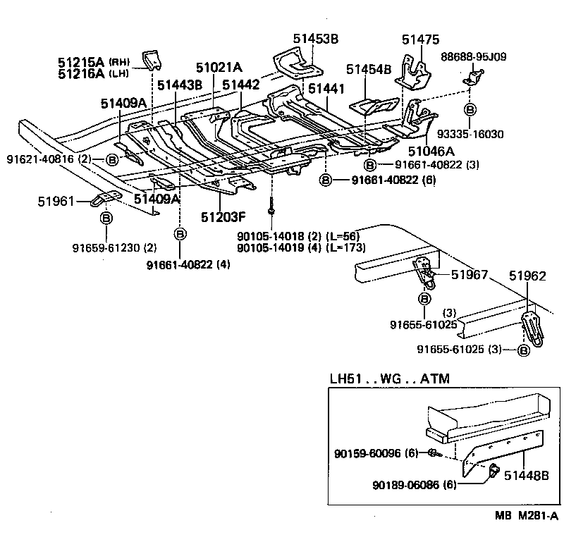 51203-95J04 CROSSMEMBER SUB-ASSY, FRONT SUSPENSION product image