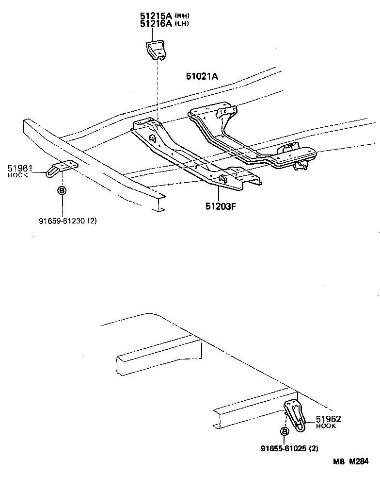 51203-95J05 CROSSMEMBER SUB-ASSY, FRONT SUSPENSION product image