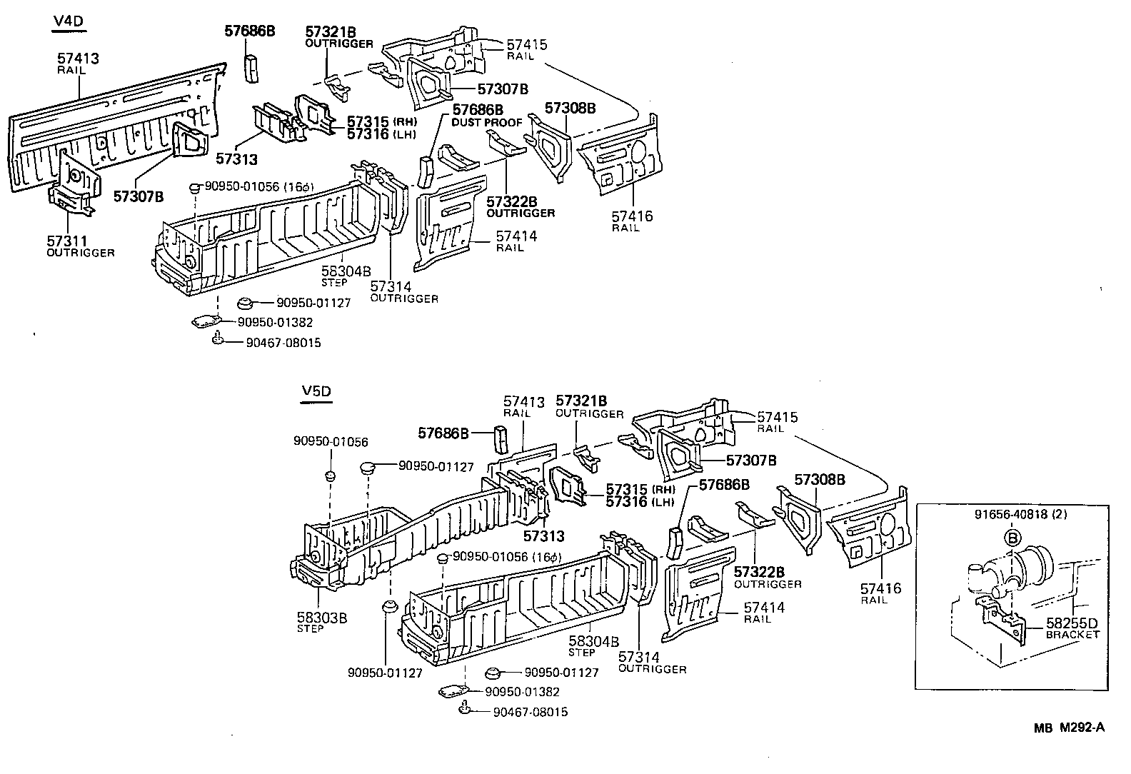 57075-95J01 BRACKET SUB-ASSY, UPPER CONTROL LINK, RH product image