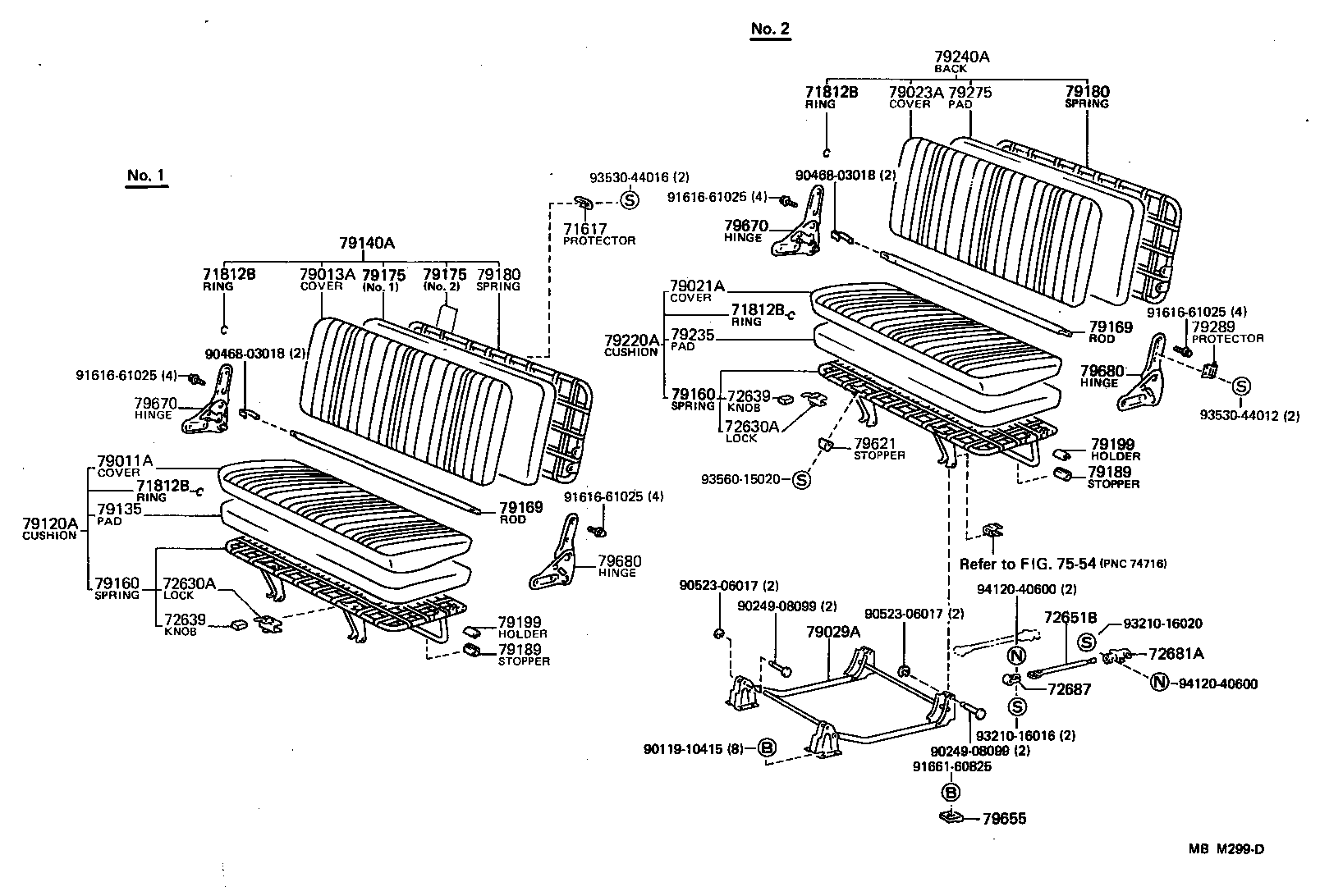 79360-95J12 SPRING ASSY, NO.1 SEAT CUSHION product image