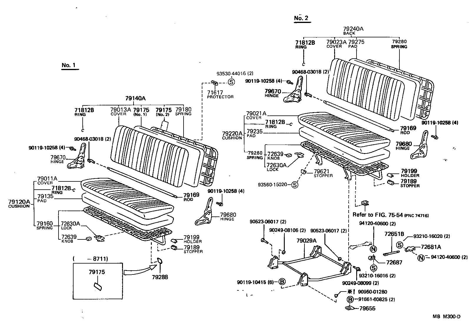 79360-95J12 SPRING ASSY, NO.1 SEAT CUSHION product image
