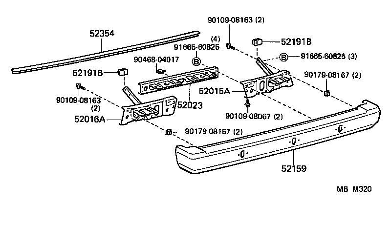 52405-95J00 GUARD, REAR BUMPER product image