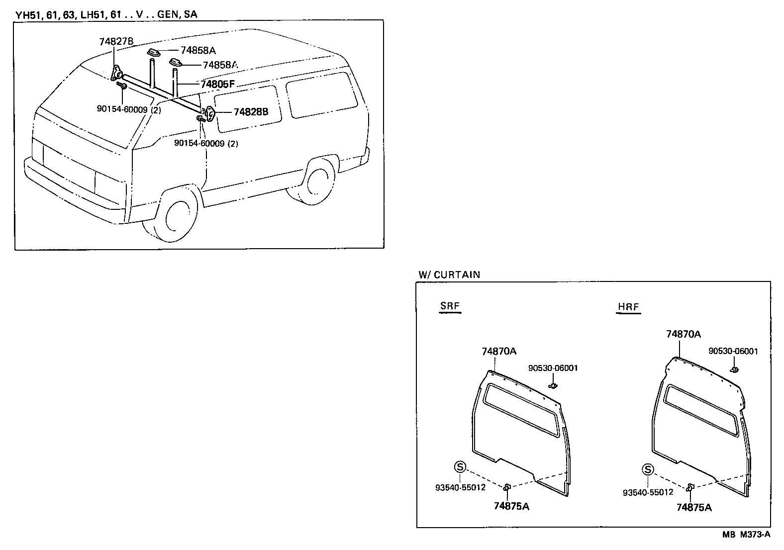 74827-95J02-B0 BRACKET, SEPARATOR BAR, RH product image