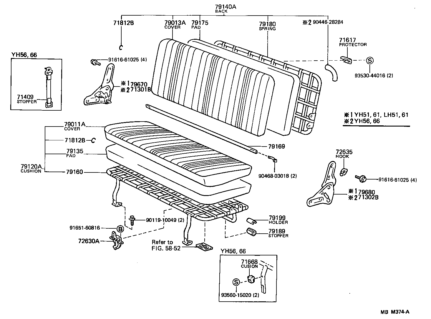 79160-95J35 SPRING ASSY, NO.1 SEAT CUSHION product image