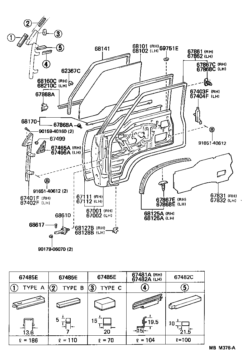 67002-95J26 PANEL SUB-ASSY, FRONT DOOR, LH product image