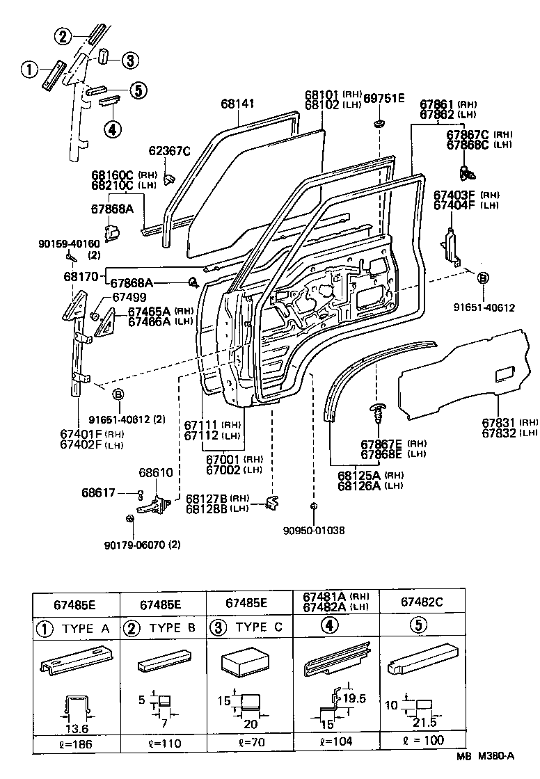 67404-95J02 FRAME SUB-ASSY, FRONT DOOR, REAR LOWER LH product image