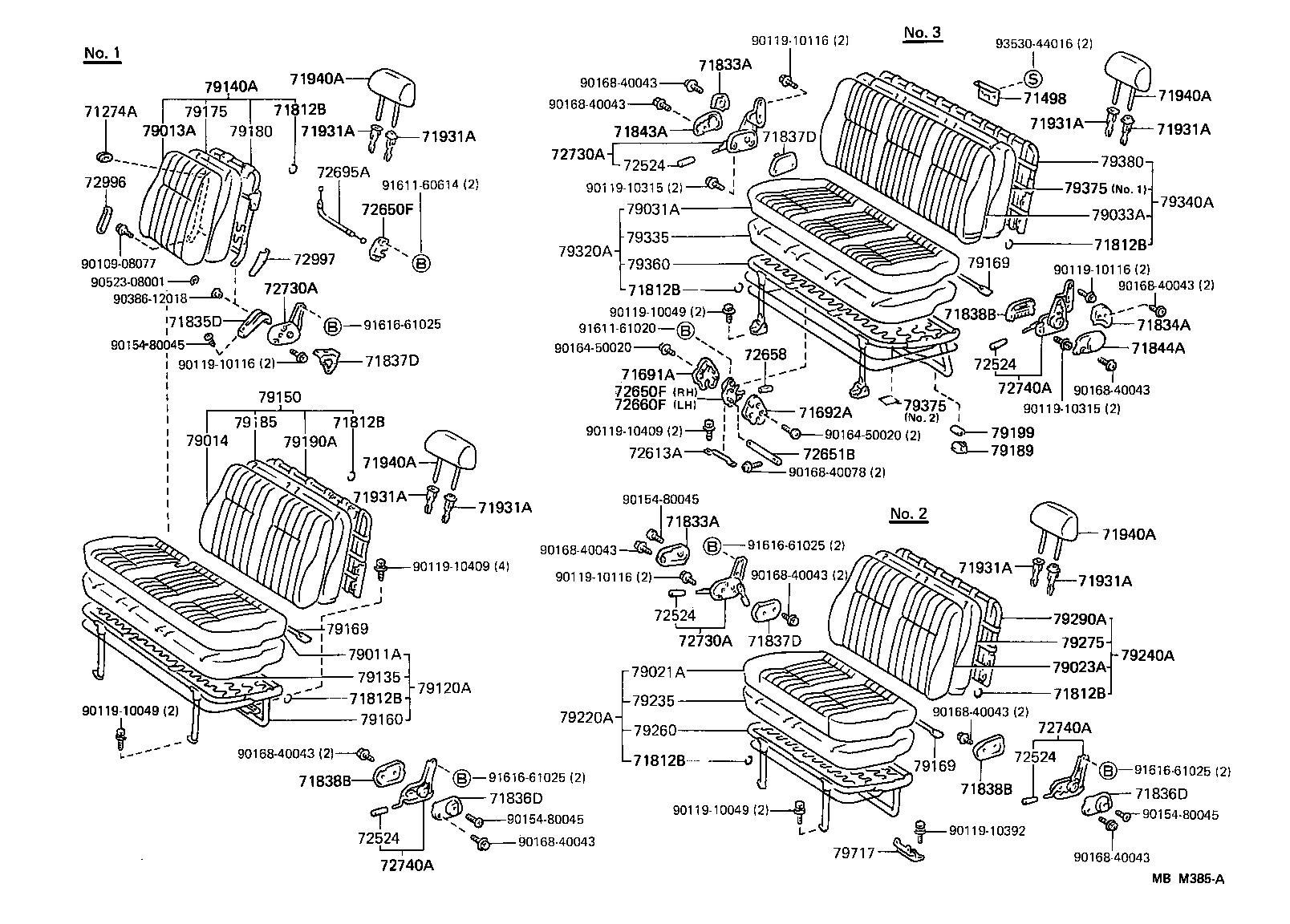 79160-95J35 SPRING ASSY, NO.1 SEAT CUSHION product image