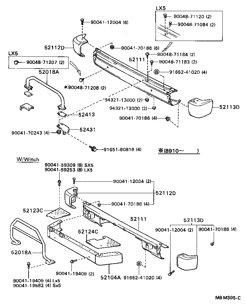 52104-87601 BUMPER SUB-ASSY, FRONT CENTER product image