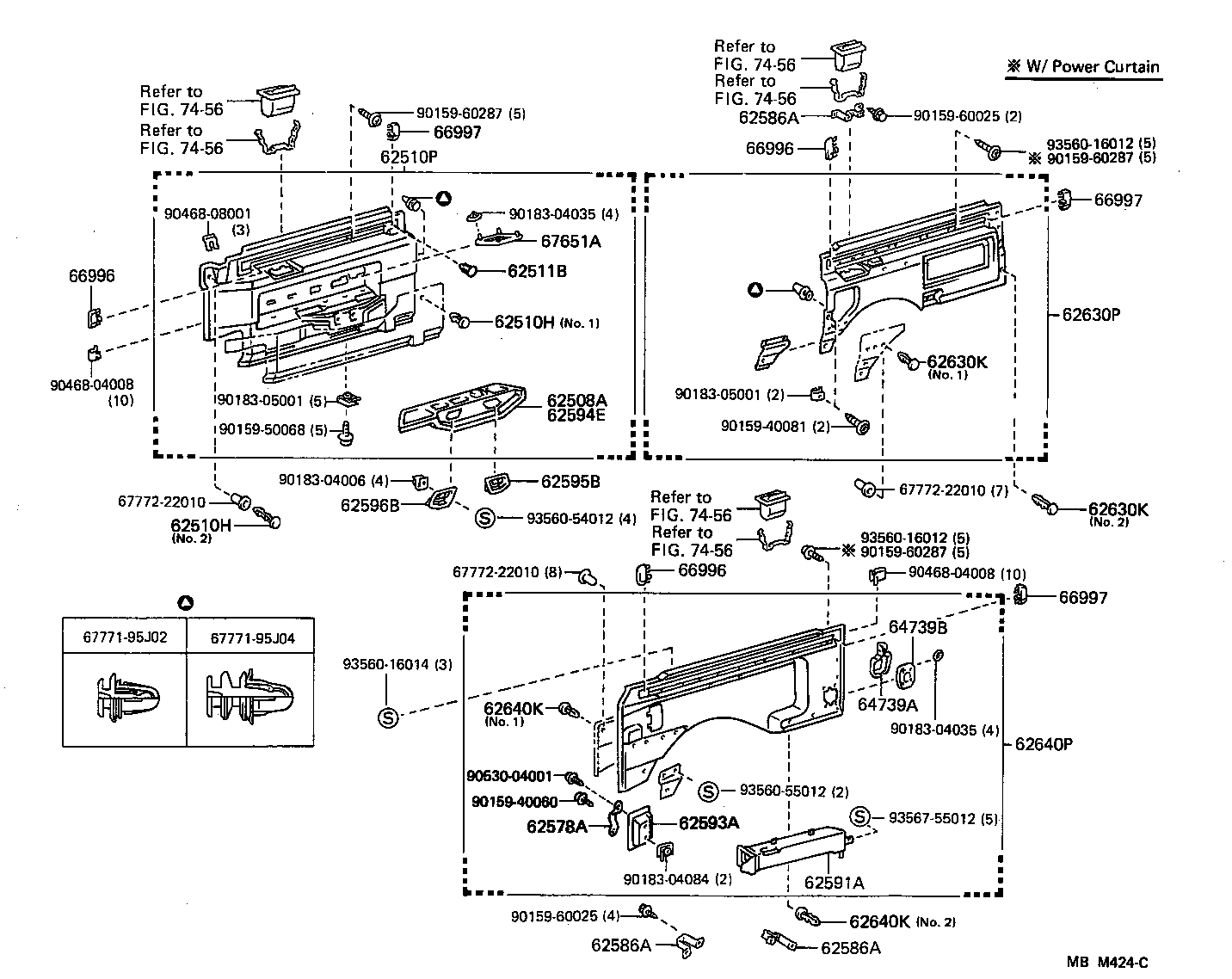 62571-95J04-05 GARNISH, QUARTER LOCK PILLAR, RH product image