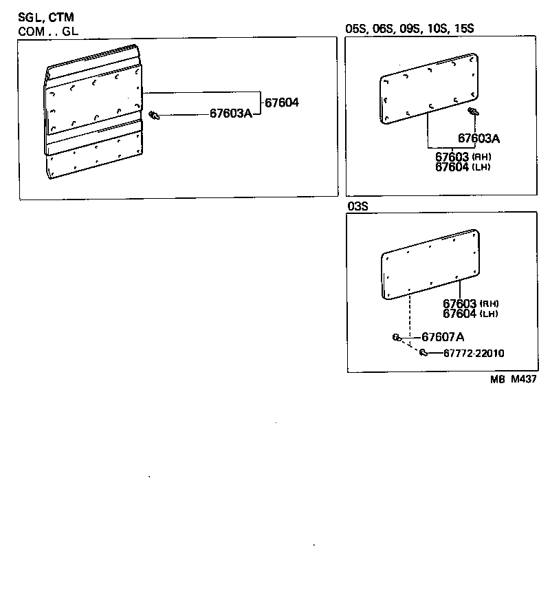 67004-95J33 DOOR SUB-ASSY, SLIDE, LH product image
