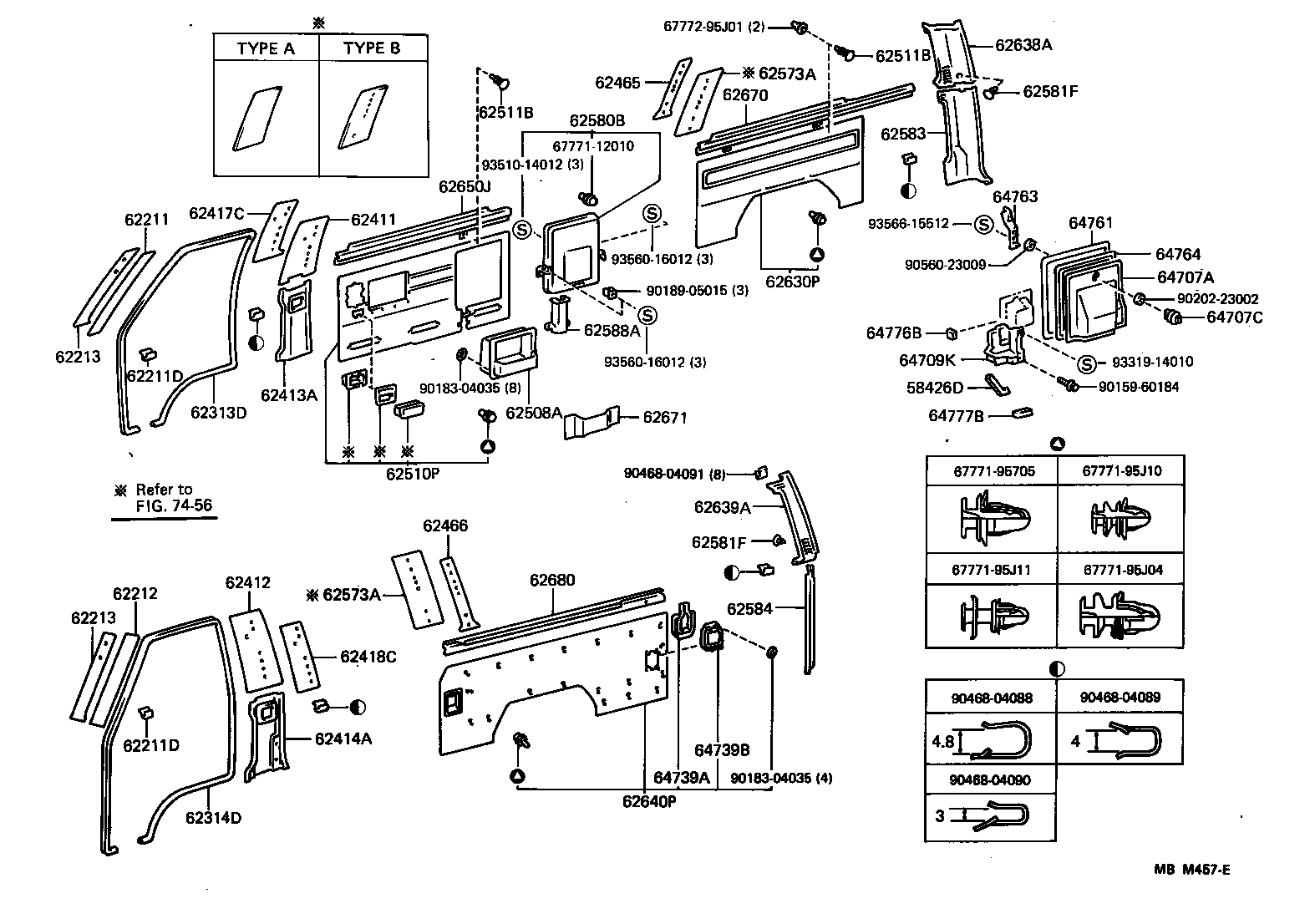 62571-95J04-05 GARNISH, QUARTER LOCK PILLAR, RH product image
