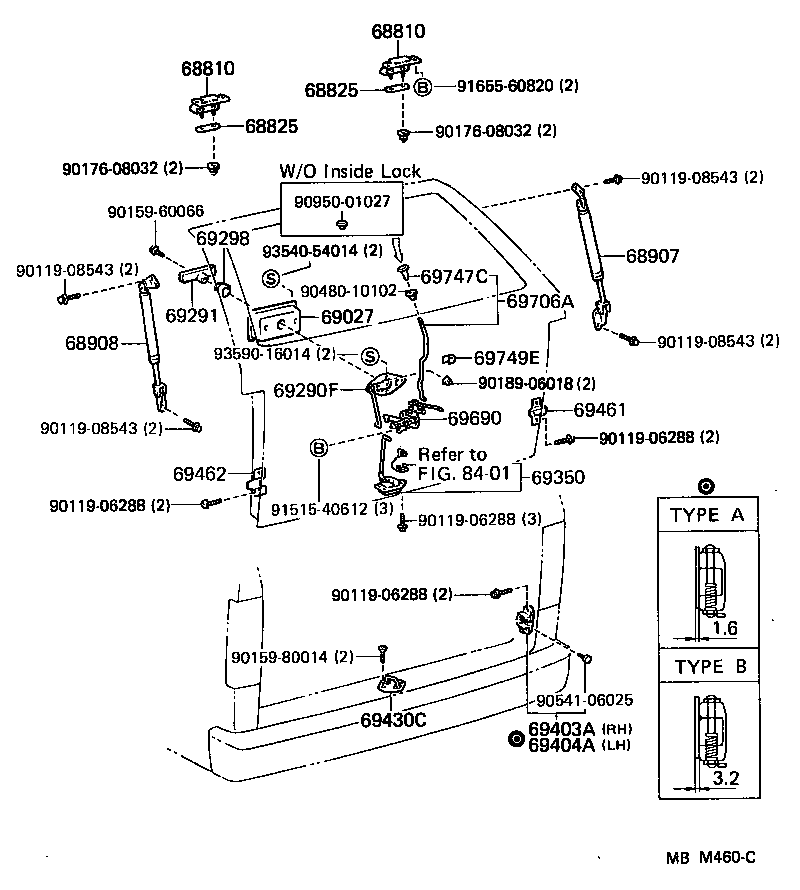 69291-95J00-14 HANDLE ASSY, BACK DOOR INSIDE product image