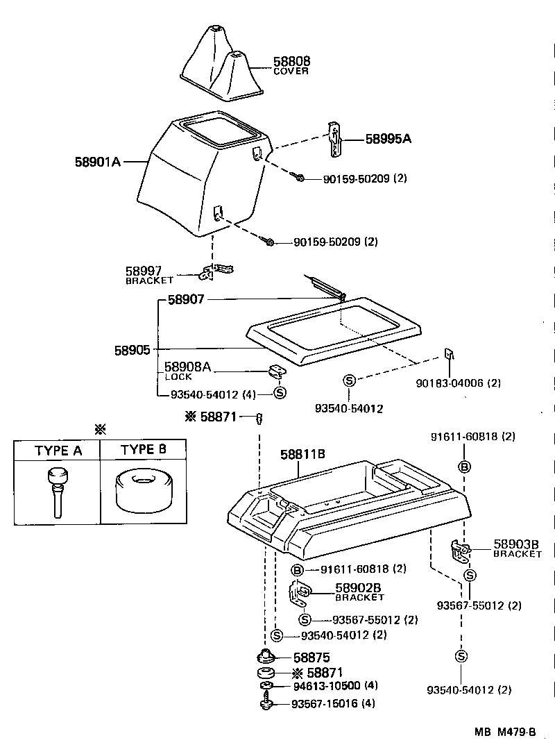 90541-03006 CUSHION, CONSOLE BOX product image