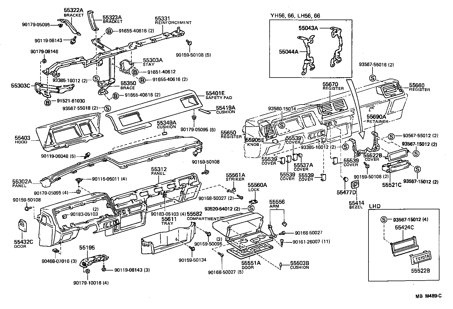 55539-95J01 COVER, SPARE SWITCH HOLE product image