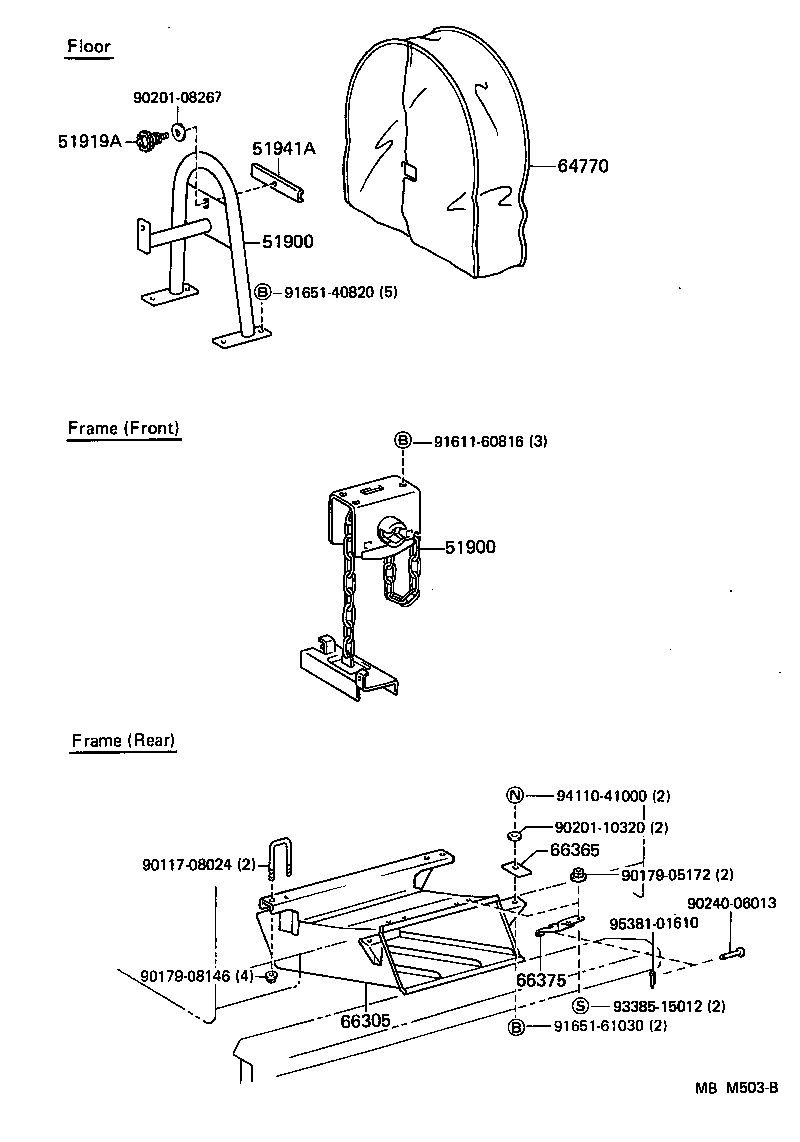 64770-90D01 COVER ASSY, SPARE WHEEL product image