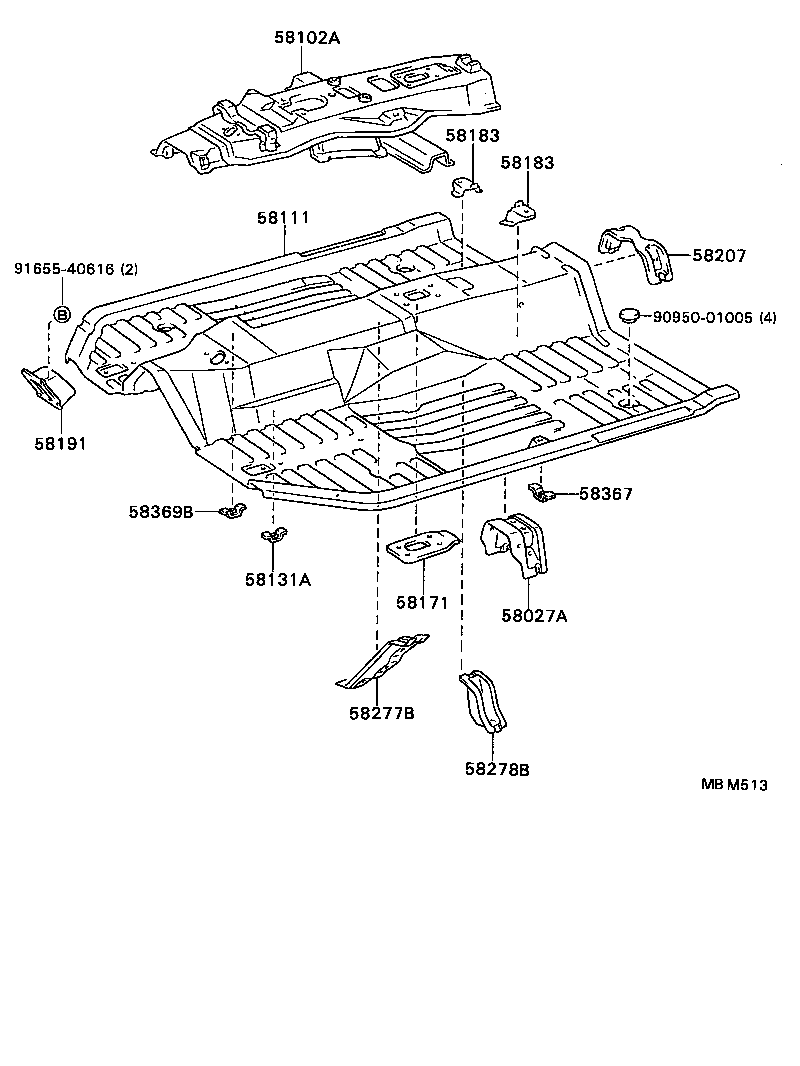 58307-32130 PANEL SUB-ASSY, BODY LOWER BACK product image