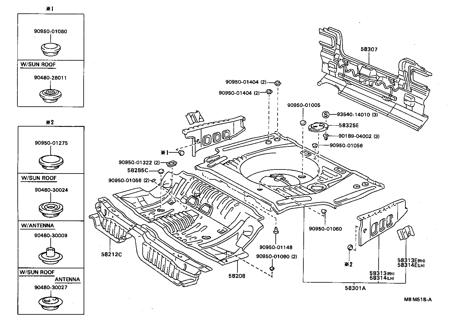 58307-32170 PANEL SUB-ASSY, BODY LOWER BACK product image