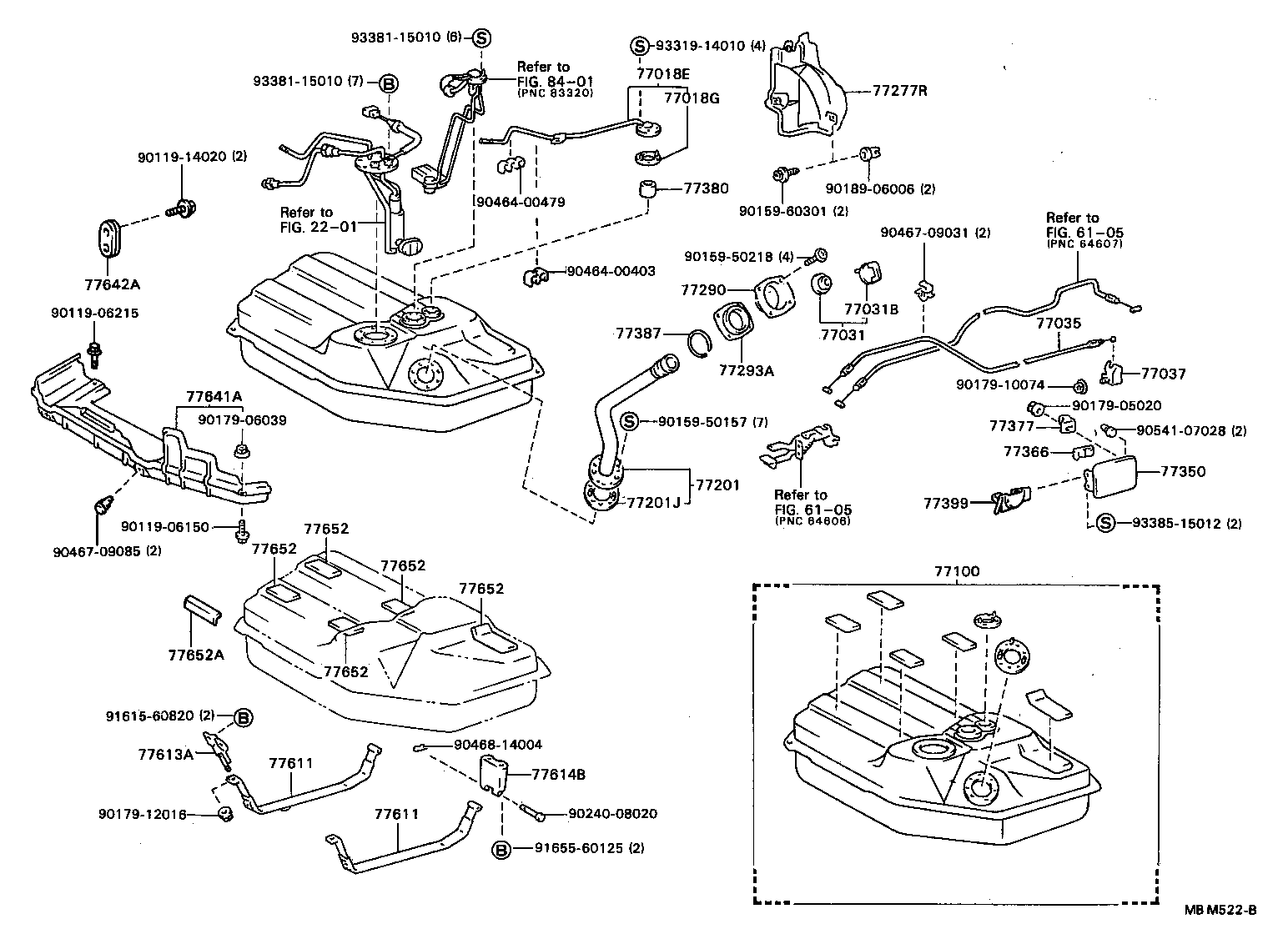 77035-32060 CABLE SUB-ASSY, FUEL LID LOCK CONTROL product image