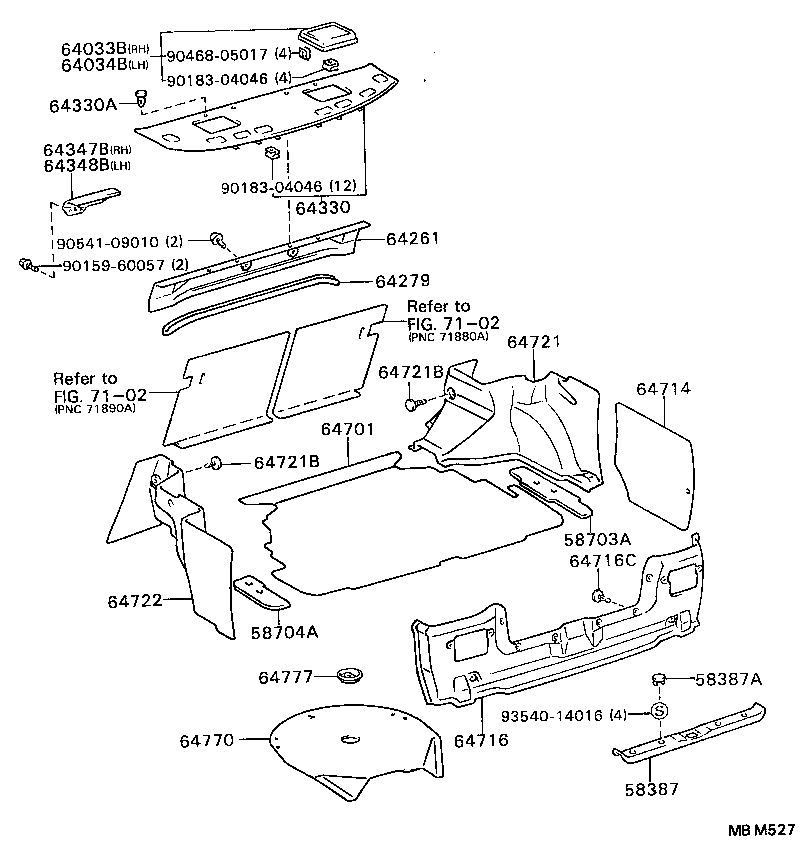 64330-32191-04 PANEL ASSY, PACKAGE TRAY TRIM product image