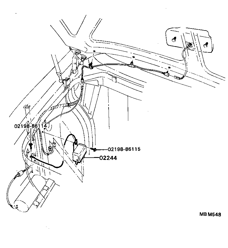 02170-86102 WEATHERSTRIP ASSY, REAR RAIL product image