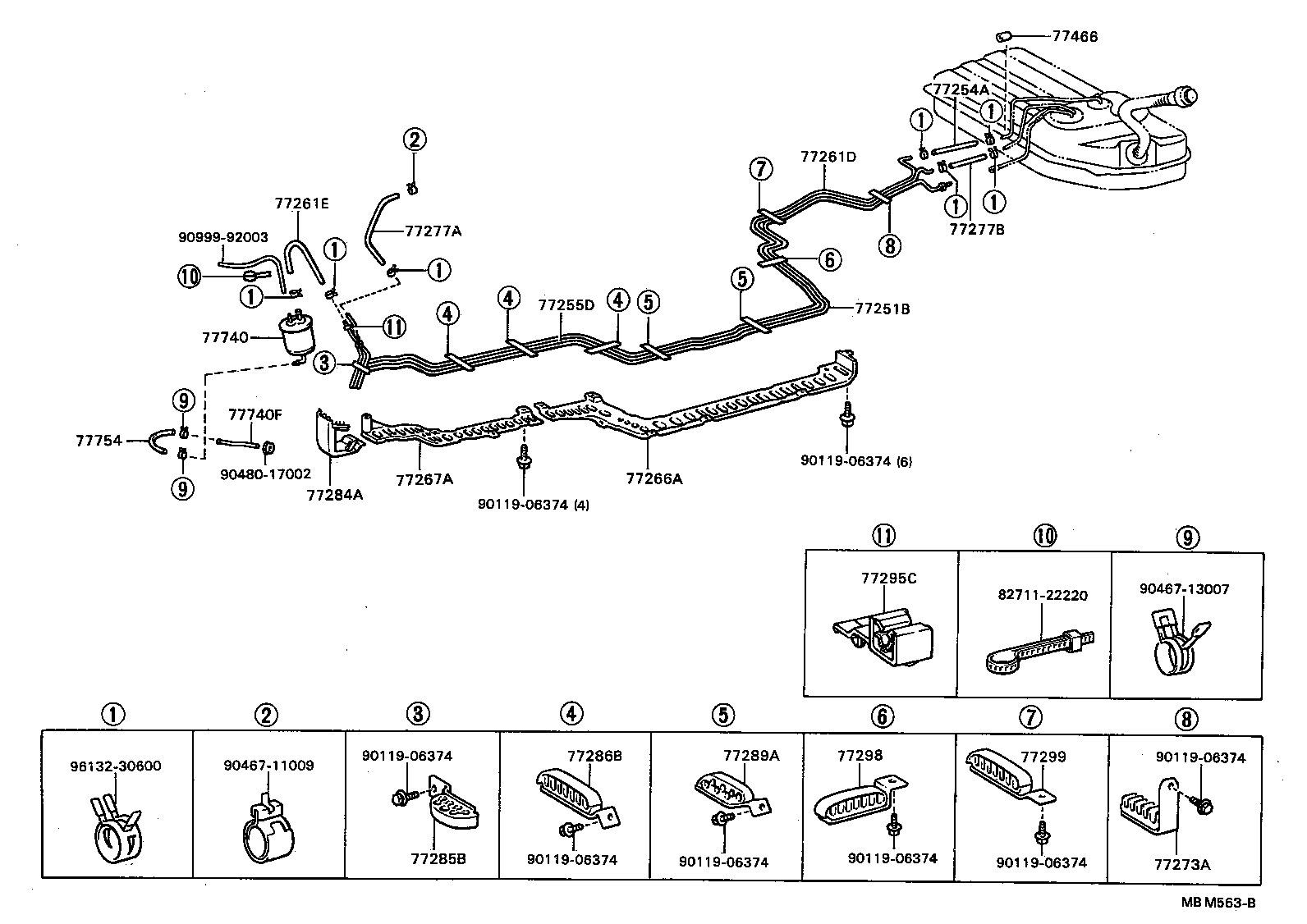 77255-20271 TUBE, FUEL RETURN product image