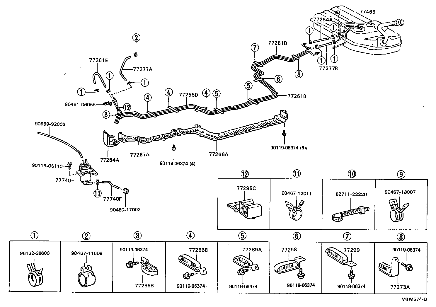 77017-20131 TUBE SUB-ASSY, FUEL TANK VENT product image