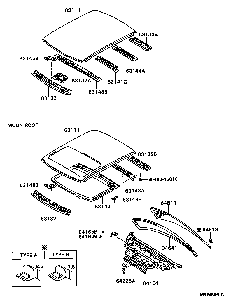 63103-20100 REINFORCEMENT, ROOF PANEL, NO.1 product image