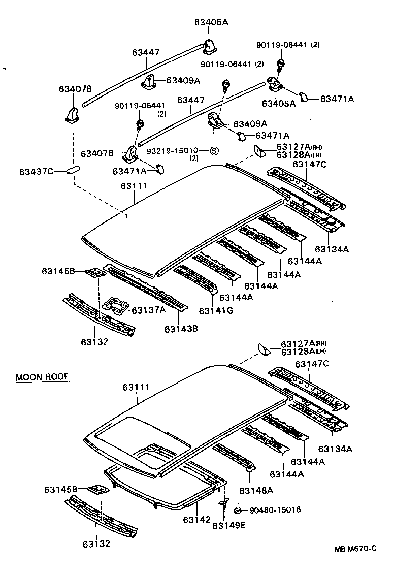 63103-20100 REINFORCEMENT, ROOF PANEL, NO.1 product image