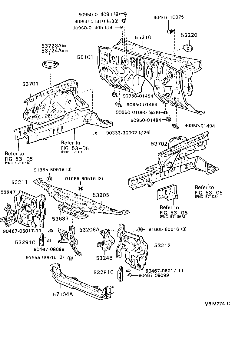 53701-24903 APRON SUB-ASSY, FRONT FENDER, RH product image