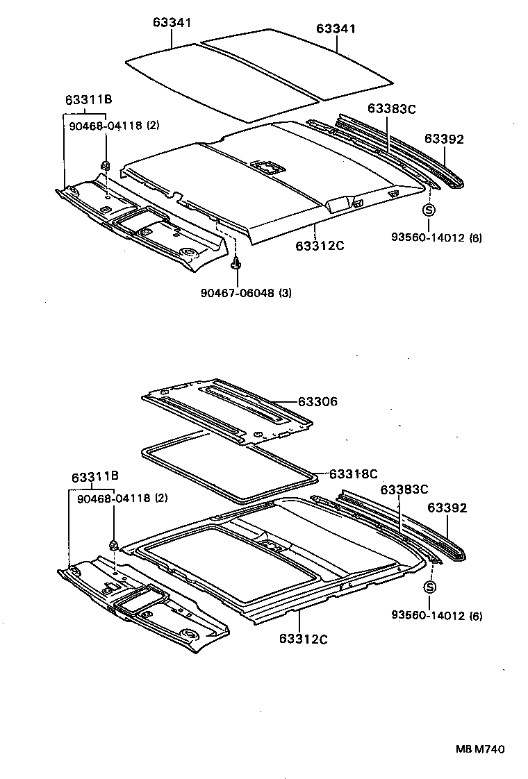63341-91F01 PAD, ROOF SILENCER, NO.1 product image