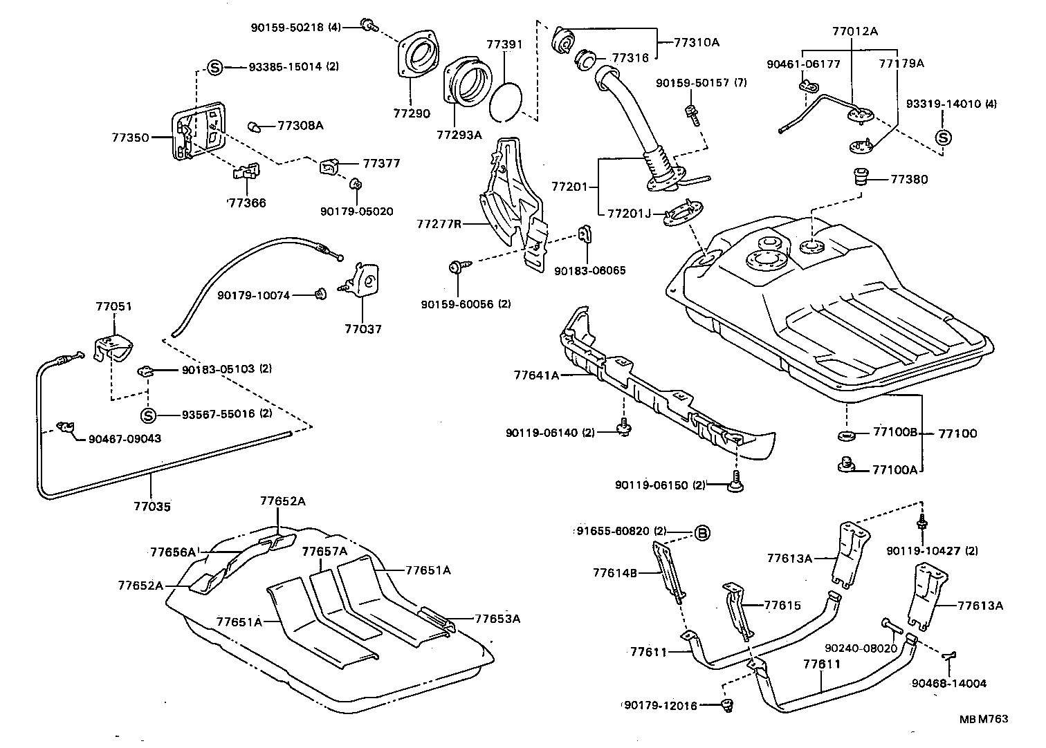 90447-15012 HOSE, FUEL, NO.1(FOR RETURN TUBE, NO.1) product image
