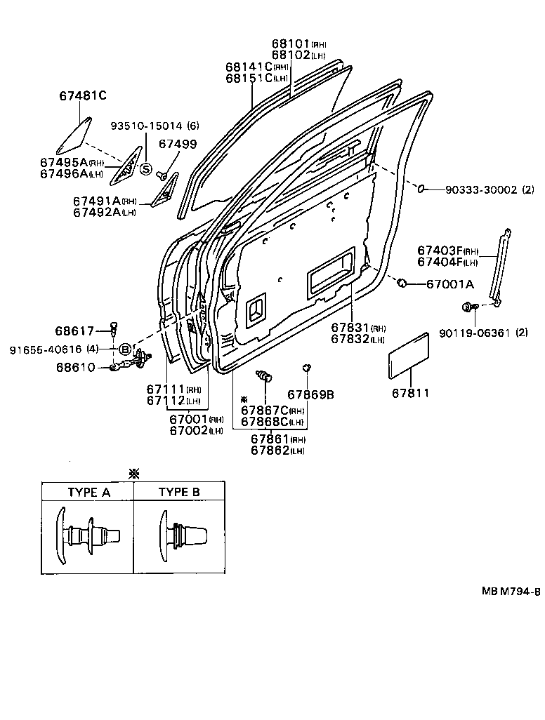 67002-20730 PANEL SUB-ASSY, FRONT DOOR, LH product image