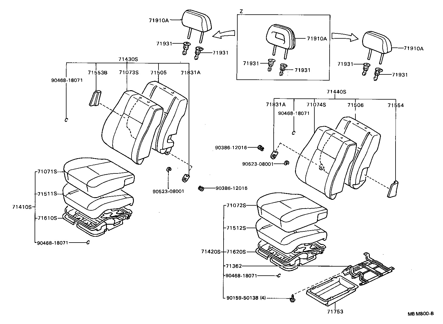 71811-20150-06 SHIELD, FRONT SEAT CUSHION, RH product image