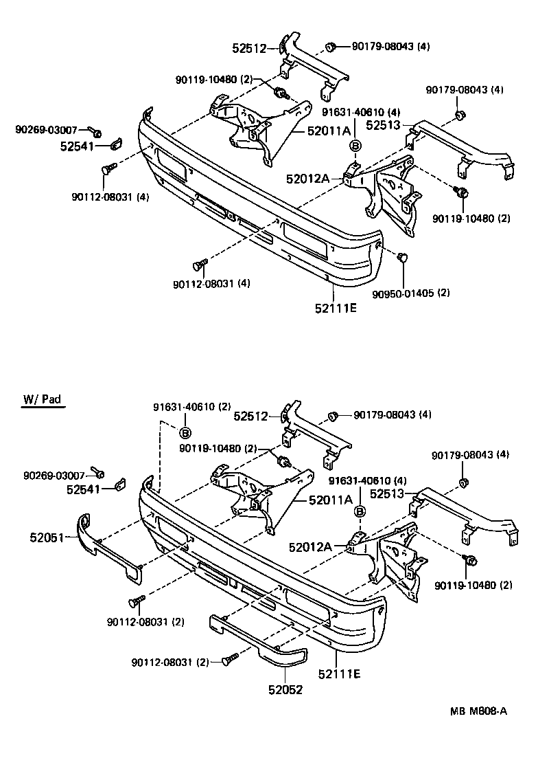 52021-30100 REINFORCEMENT SUB-ASSY, FRONT BUMPER product image
