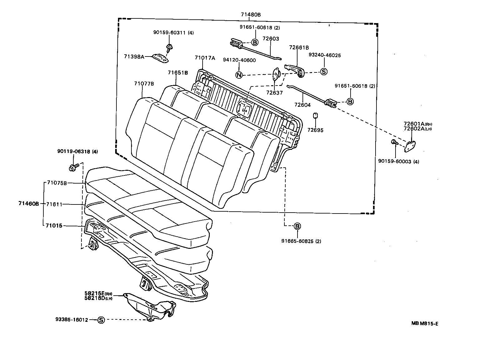 71017-13070 FRAME SUB-ASSY, REAR SEAT BACK product image