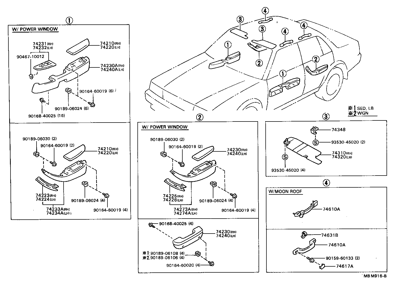 74250-95500-03 ARMREST ASSY, REAR, RH product image