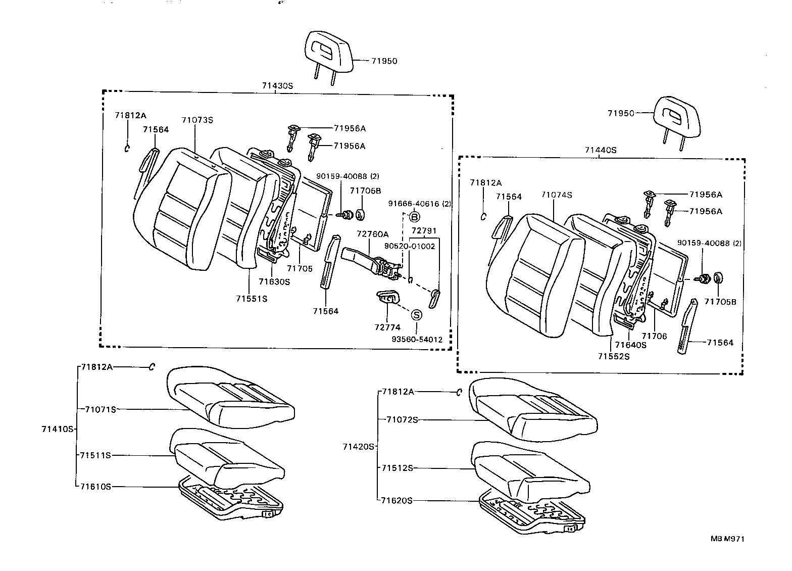 71073-32680-05 COVER, FRONT SEAT BACK, RH(FOR SEPARATE TYPE) product image