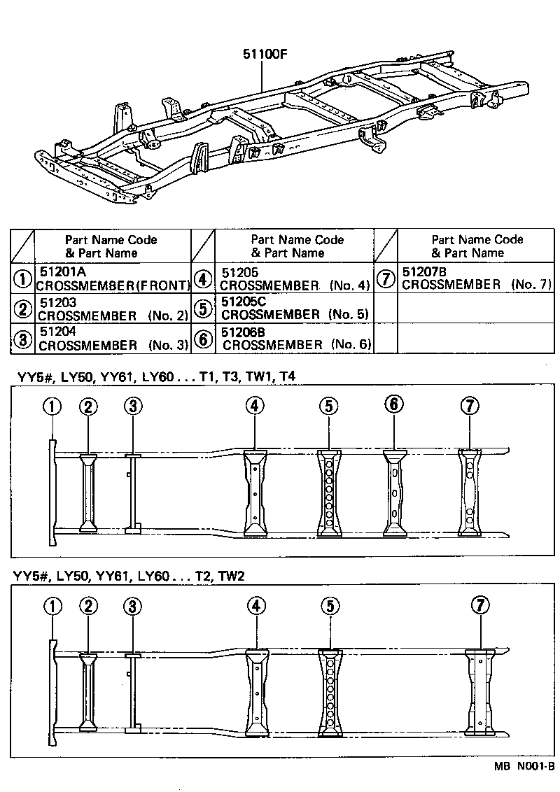 51002-25661 FRAME SUB-ASSY product image