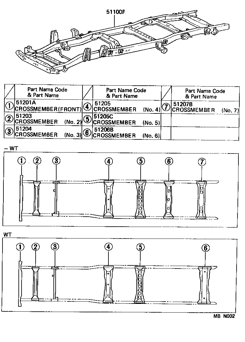 51002-25710 FRAME SUB-ASSY product image