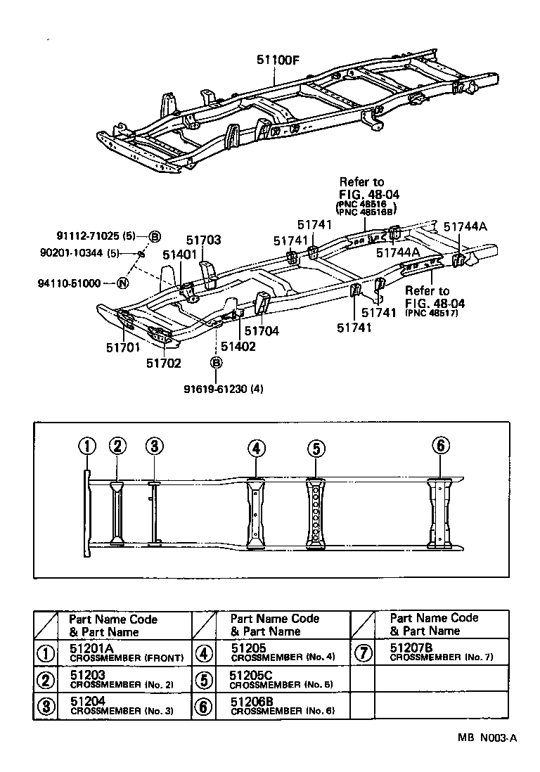 51002-25720 FRAME SUB-ASSY product image