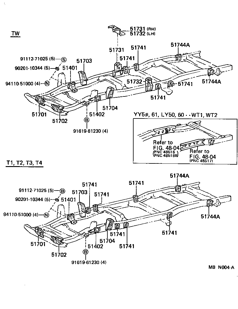 51002-25661 FRAME SUB-ASSY product image