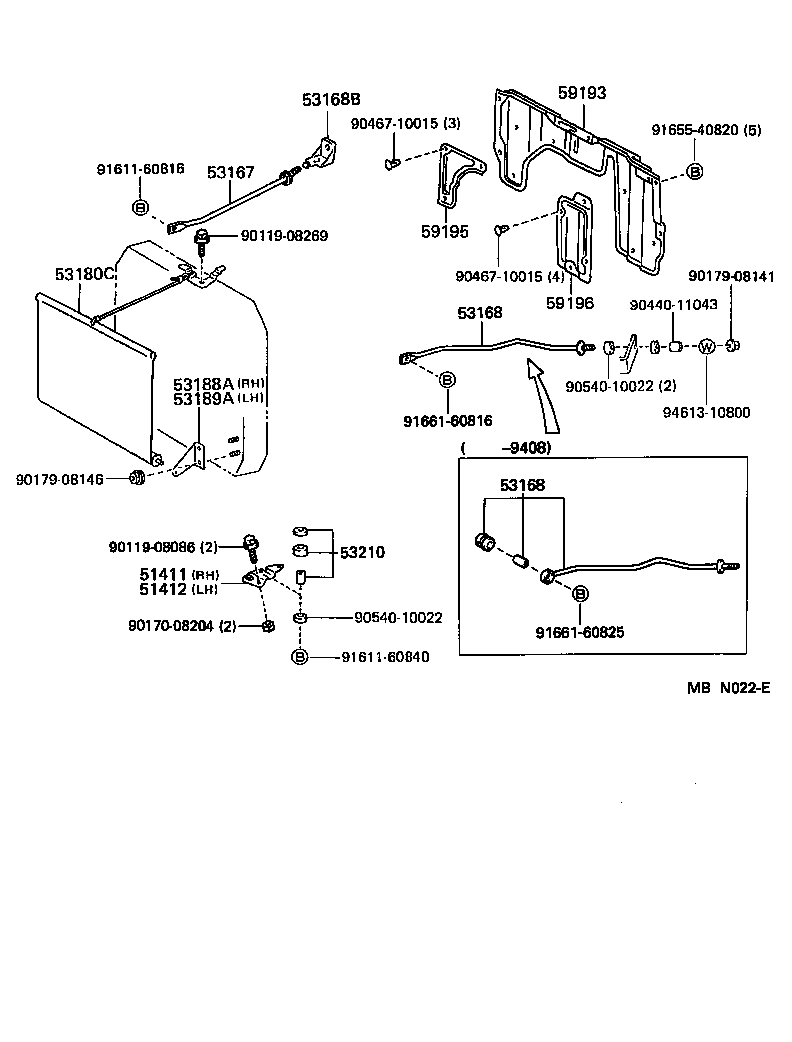 53180-95014 SHUTTER ASSY, RADIATOR product image