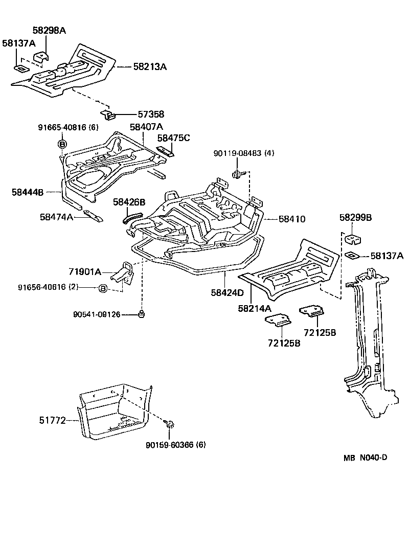 58101-95058 PAN SUB-ASSY, FRONT FLOOR product image