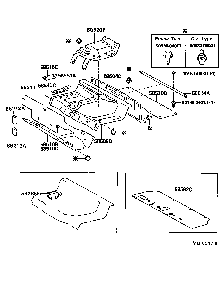 58581-95407-06 MAT ASSY, REAR FLOOR product image