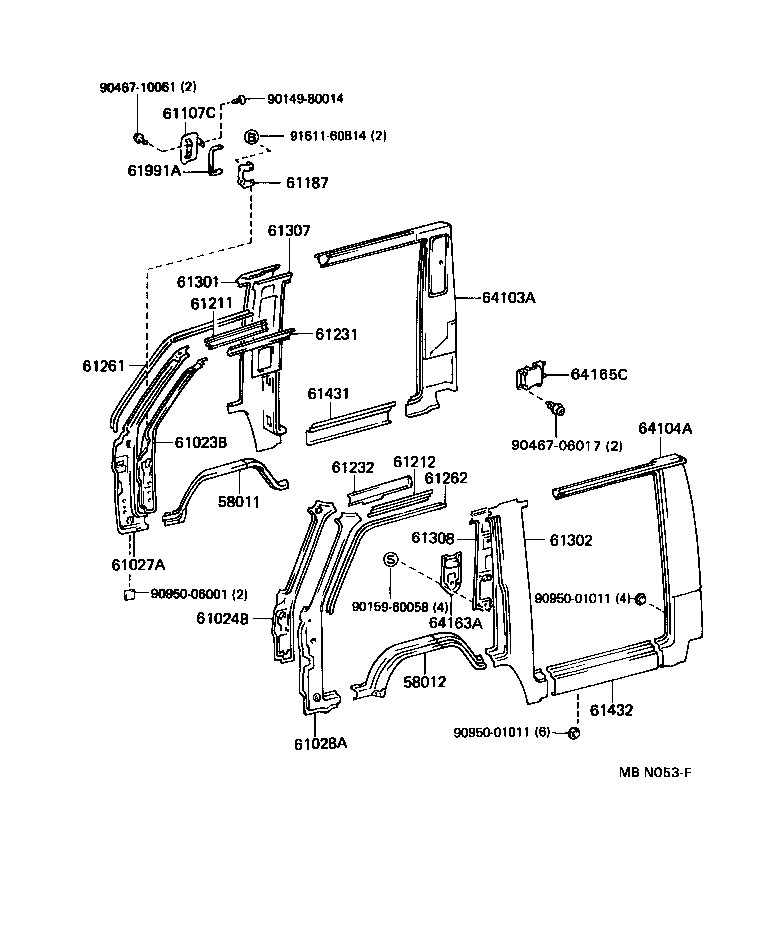 58012-95018 PANEL SUB-ASSY, FRONT FLOOR SIDE, LH product image