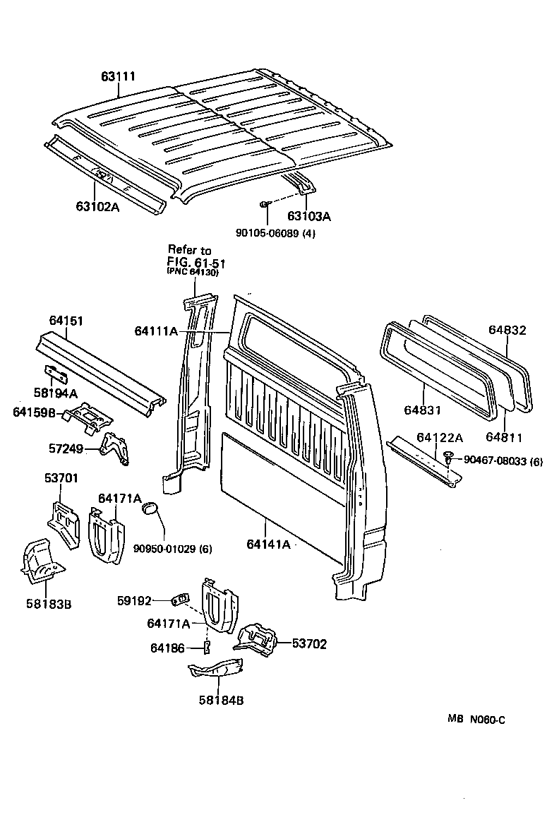64141-95021-06 SILENCER, BACK PANEL, NO.1 product image