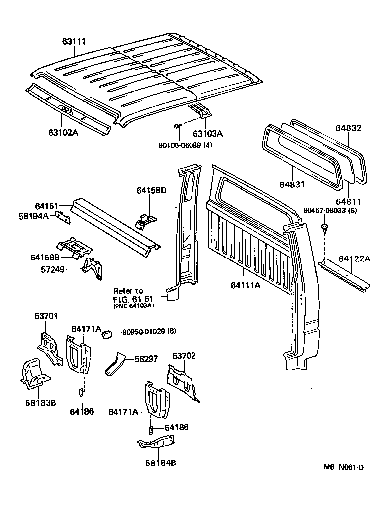 64122-25010 BAFFLE, DUST REAR BODY product image