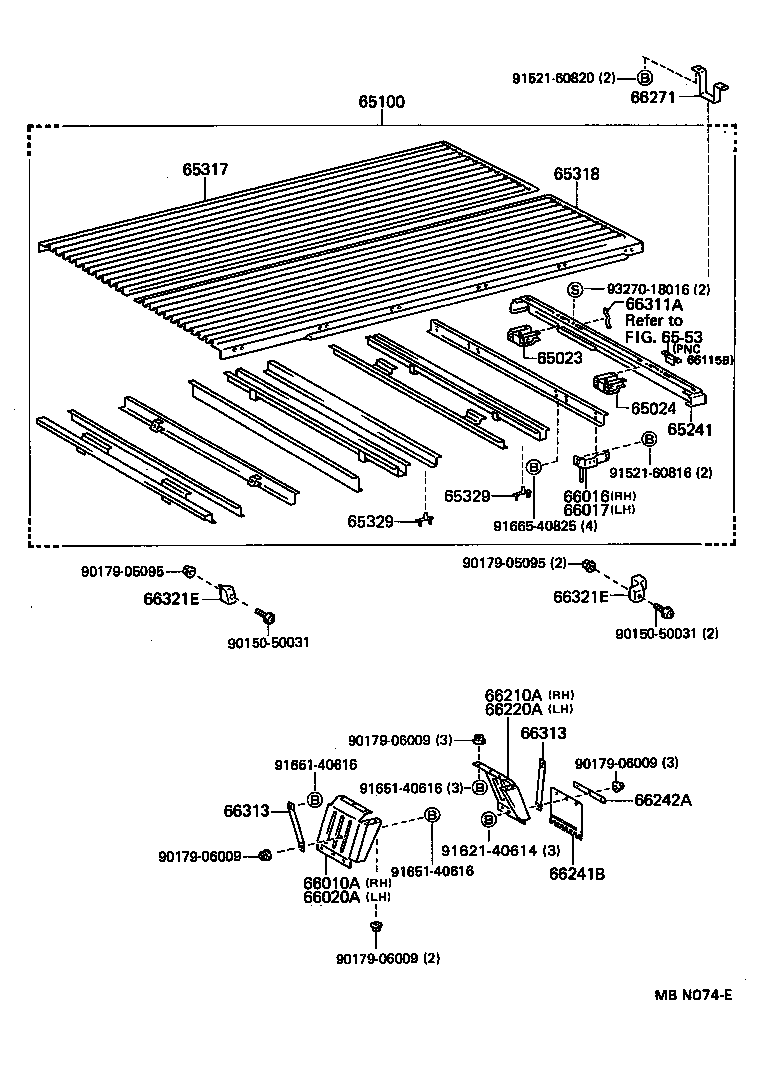 65100-95L07 FLOOR ASSY, REAR BODY product image